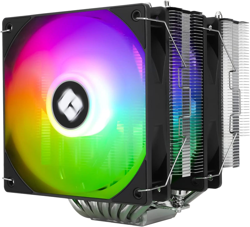 Thermalright PS120SE ARGB CPU Air Cooler, 7 Heat Pipes CPU Cooler,Dual 120mm TL-C12B-S V2 PWM Fan, AGHP 4.0 Technology, S-FDB Bearing, for AMD AM4 AM5/Intel 1700/1150/1151/1200, PC Cooler