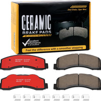 HECHENQICHE D1414 Front Ceramic Brake Pads Kit Fit For Ford Expedition 2010-2021, For Ford F-150 2010-2020, For Lincoln