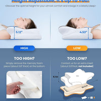 Cozyplayer Ultra Pain Relief Cooling Pillow for Neck Support