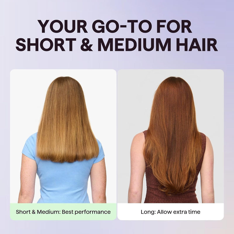 Wavytalk Cepillo secador de pelo de doble voltaje para Perú y viajes internacionales, mini cepillo jet de 110 V-240 V, cepillo secador de pelo iónico que reduce el daño, cabello lacio
