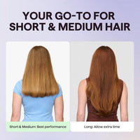 Wavytalk Cepillo secador de pelo de doble voltaje para Perú y viajes internacionales, mini cepillo jet de 110 V-240 V, cepillo secador de pelo iónico que reduce el daño, cabello lacio