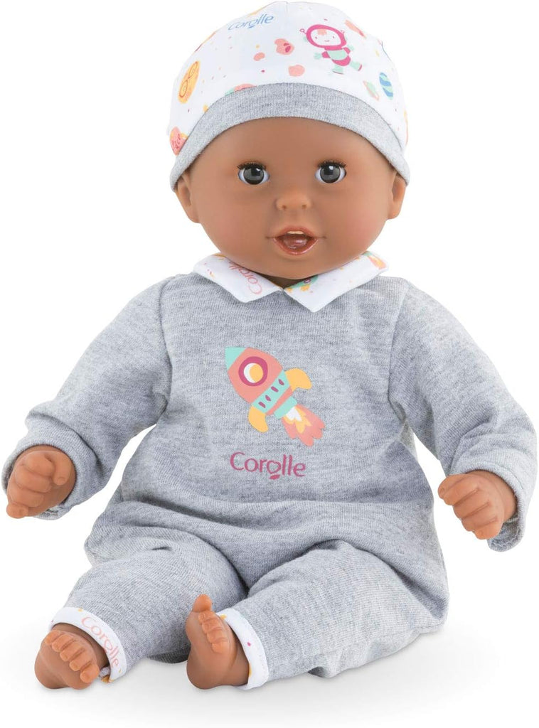 Corolle Bébé Calin Marius - 12" Soft Boy Baby Doll with Vanilla Scent, Pink Outfit & Sleeping Eyes for Girls Ages 18 Mon