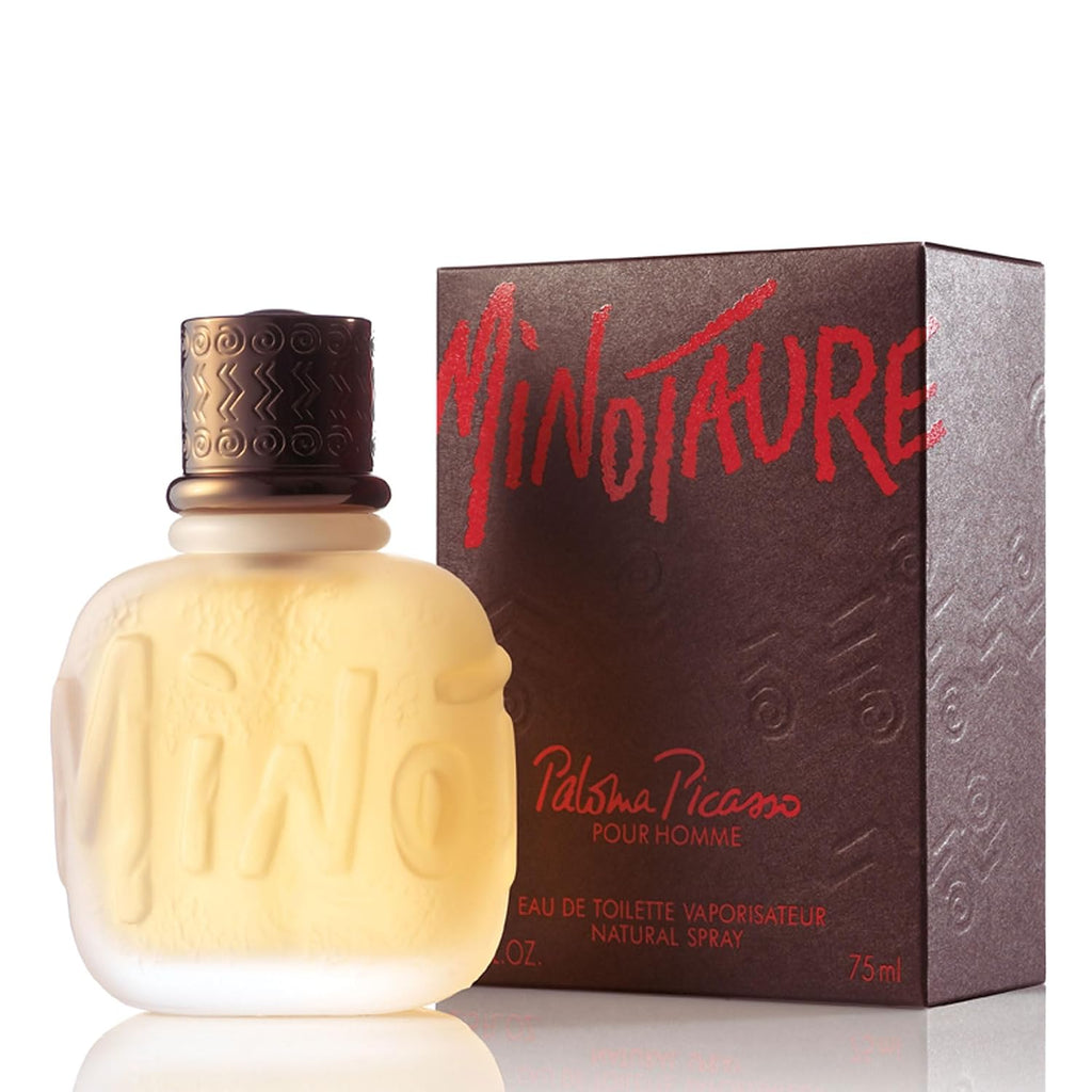 Paloma Picasso Minotaure Cologne, Eau de Toilette for Men With Notes of Bergamot, Jasmine & Sandalwood, Warm and Spicy Oriental Fragrance for Men, Iconic Long Lasting Designer Scent, 2.5 Fl. Oz.
