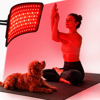 INIA Terapia de luz roja para cuerpo y cara, panel y cinturón 2 en 1 con NIR dual de 1064 nm y 850 nm
