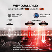 Quasar MD Nuevo Lanzamiento 2025 Alfombrilla de Terapia de Luz Roja Infrarroja - 1440 piezas de Chips LED SMD Profesionales - Longitudes de Onda de 660nm y 850nm, Alivio del Dolor, Mejora la Recuperac