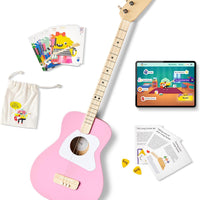 Loog Pro Acoustic kids Guitar 3-strings Ages 6+ Learning App and Lessons Included
