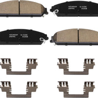 HECHENQICHE D1058 Front Ceramic Brake Pads Kit Fit For Chrysler 300 2005-2023, For 200 2013-2014, For Dodge Charger 2006