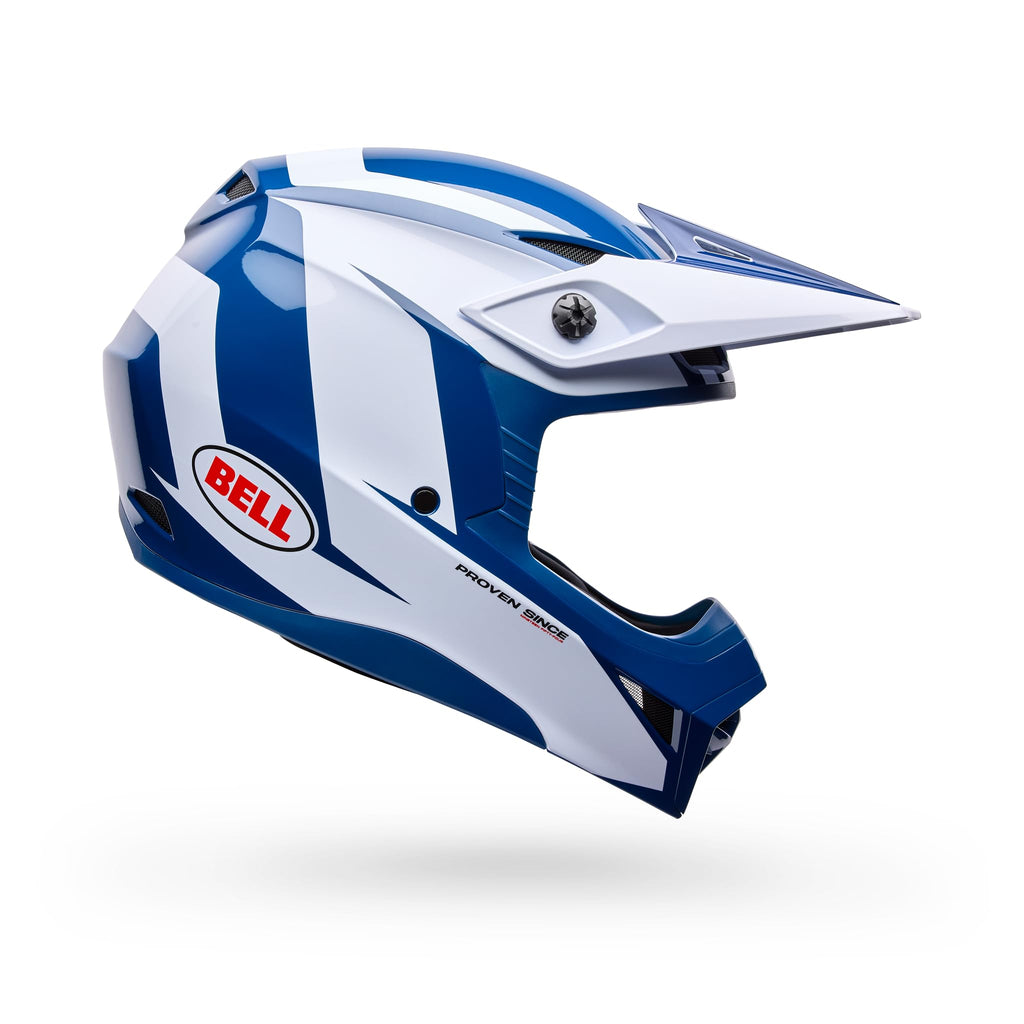Bell MX-10 MIPS - Blue/White Talon, X-Small