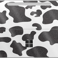 Glossy Glitter Tablet Skin Compatible with Microsoft Surface Pro 12" (2025) - Cow Print - Premium 3M Vinyl Protective Wr