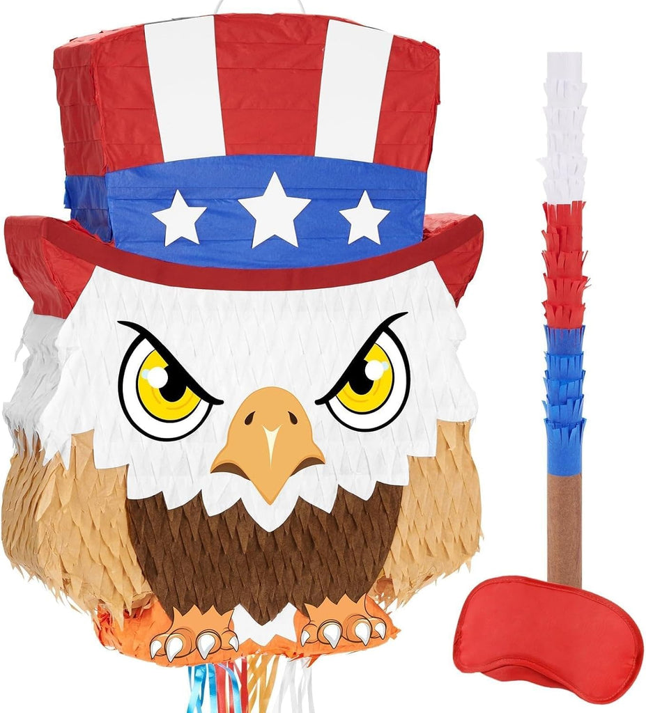 WERNNSAI 4th of July Piñata, Independence Day Piñata, Fourth of July Eagle
