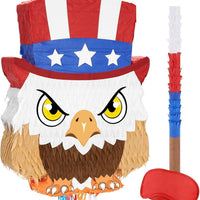 WERNNSAI 4th of July Piñata, Independence Day Piñata, Fourth of July Eagle