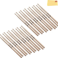 Vic Firth Signature Series Danny Carey Drumsticks - 12-Pack Bundle with Austin Bazaar Polishing Cloth