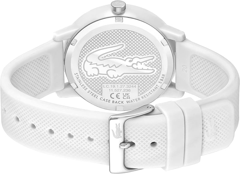 Reloj Lacoste 12.12 Cronógrafo - Correa de Silicona (Blanco)