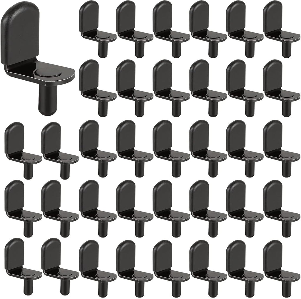 QTLCOHD 100Pcs Shelf Support Pegs 5mm Cabinet Shelf Pin L-Shaped Shelf Pins