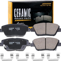 HECHENQICHE D1444 Front Ceramic Brake Pads Kit Fit For Hyundai Sonata 2011-2015, For Kia Optima 2011-2016