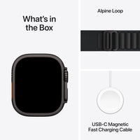 Apple Watch Ultra 3 [GPS + Cellular 49mm] Running & Multisport Smartwatch w/Rugged Titanium Case w/Black Alpine Loop - M. Satellite Communications, Advanced Health & Fitness Tracking