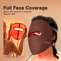 JOVS Máscara de terapia de luz roja 3D para cara, 328 LED, cobertura facial completa, 4 modos de luz, máscara facial inalámbrica de terapia de luz LED para el aspecto de arrugas