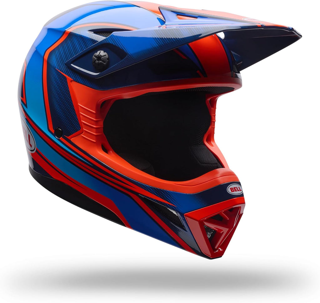 BELL Youth MX-10 MIPS Speedway Dirt Bike Helmet - Turquoise Blue, Youth Small