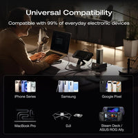 EF ECOFLOW Rapid Pro Power Bank, 20,000mAh 4-Port with 230W Max Output, Portable Charger with 100W Built-in Cable, TSA-Approved, App Control, for MacBook, iPhone 17/16 Series, Laptops, and More