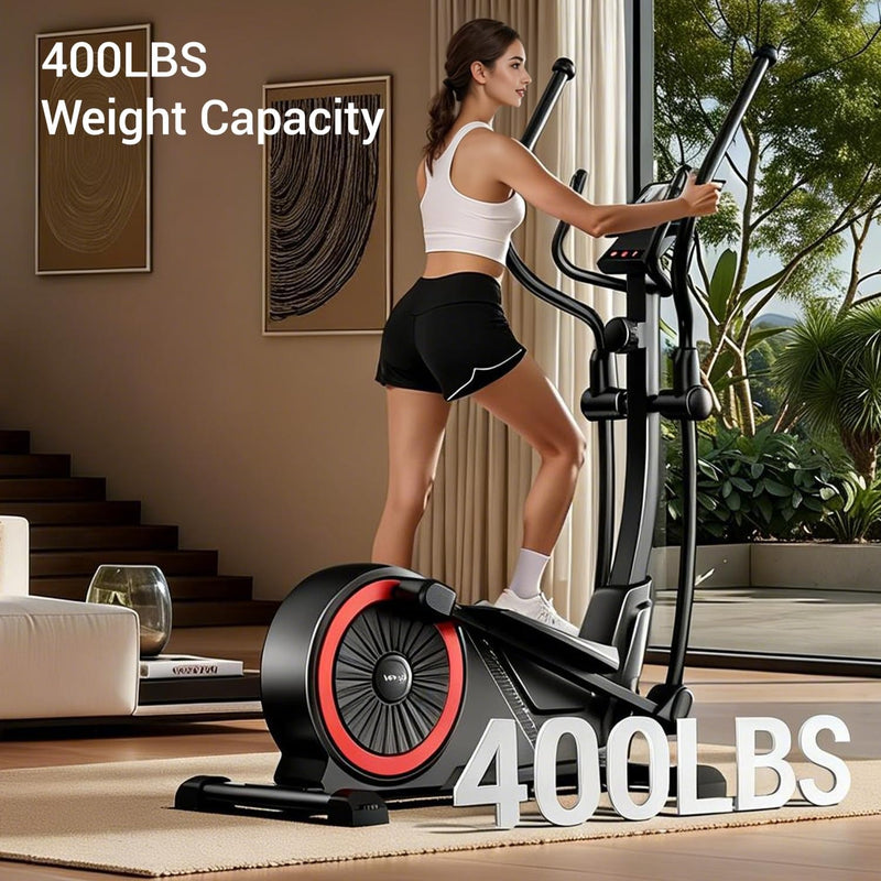 UMAY Elliptical Exercise Machine with 15.5''-17'' Stride & Heart Rate