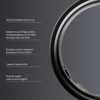 Oura Ring 5 - Anillo Inteligente de Salud y Sueño - Stealth (Negro Mate)