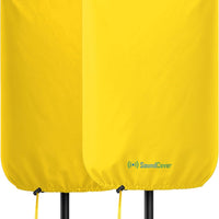 SoundCover Professional Grade 600D Protective Cover for Stand Mounted 10" PA/DJ Powered Speaker - Yellow - Includes a 42
