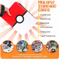 EASYFUN Card Binder 4 Pocket, Trading Card Holder Fits 400 Cards With 50 Removable Sleeves