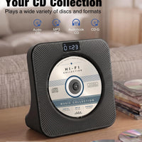 MEGATEK Portable CD Player with Bluetooth RX/TX, FM Radio & USB - Black