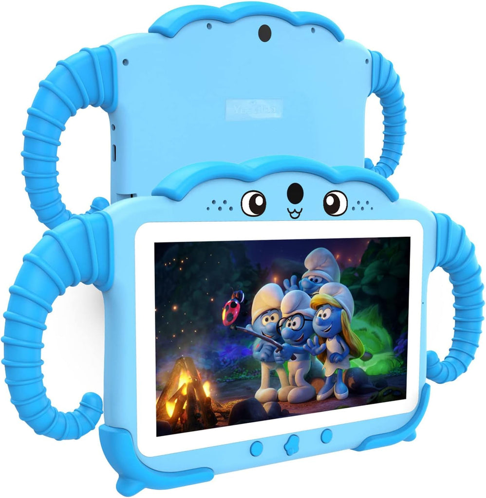 Kids Tablet 7 inch for Kids 3-7 32GB Toddler Tablets with Youtube Case WiFi Dual Camera, Android Learning Software Insta