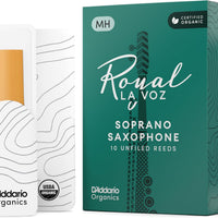 D’Addario Woodwinds La Voz Soprano Sax Reeds, Strength Medium Strength Hard, 10-pack (RIC10MH)