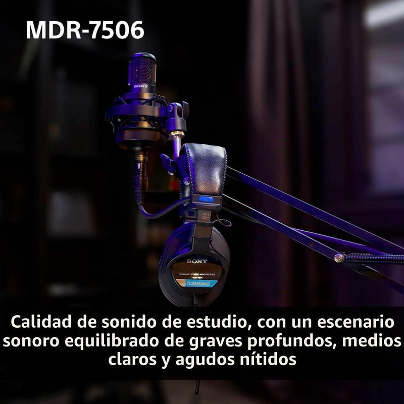 🎧✨ Escucha cada detalle como un profesional con Sony MDR-7506