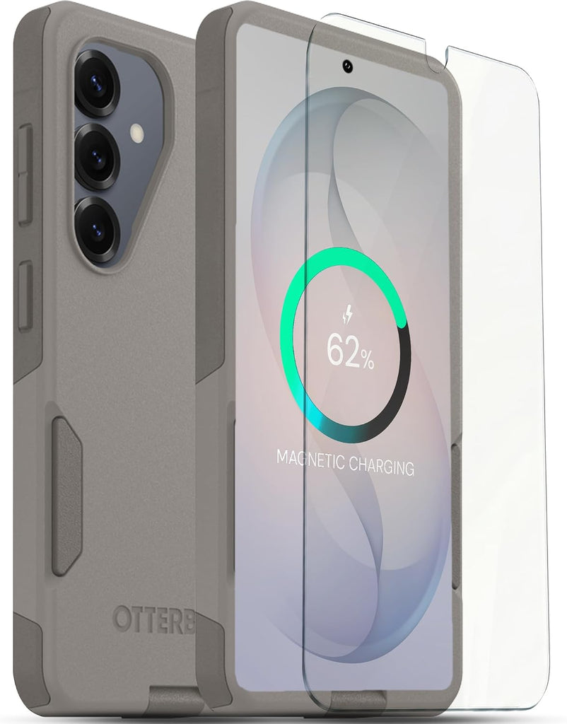 OtterBox Galaxy S26 Bundle: Commuter Case & Screen Protector - Grey