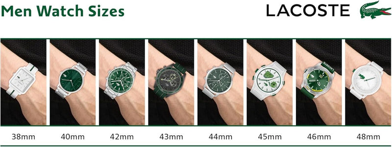 Lacoste Lisbon Men's 3H Quartz Watch, Stainless Steel Wristwatch