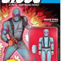 Super7 Reaction+ G.I. Joe Snake Eyes (Red Glow, Crystal Poison) - 3.75" G.I. Joe Action Figure with Accessories - Classi