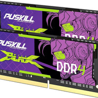 PUSKILL DDR4 Laptop RAM 32GB Kit (2x16GB) 3200MHz (PC4-25600) 260-Pin SODIMM CL22 1.2V - Plug and Play Upgrade for Gaming Laptops and Notebooks, Compatible with Intel & AMD