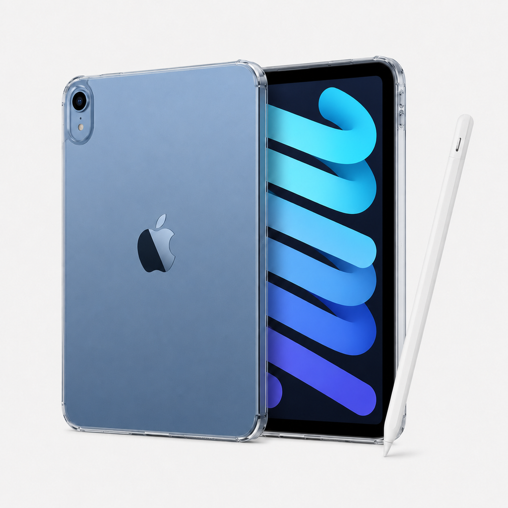 Combo iPad mini A17 Pro + Apple Pencil USB-C + Case - Blue