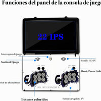WYGaming Portable 20000 in 1 Metal Box 3D Arcade Game Console, 22 inch Screen