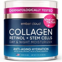 Ember Cloud Collagen Stem Cell Cream with Retinol, Hyaluronic Acid 1.7 Oz