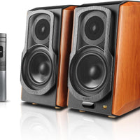 Edifier S1000W WiFi Audiophile Active Bookshelf 2.0 Speakers, 120W RMS Wireless HiFi Bluetooth Sound System Works with Alexa, Optical/RCA x 2 Coaxial, Supports AirPlay 2, Spotify Tidal Connect- Pair