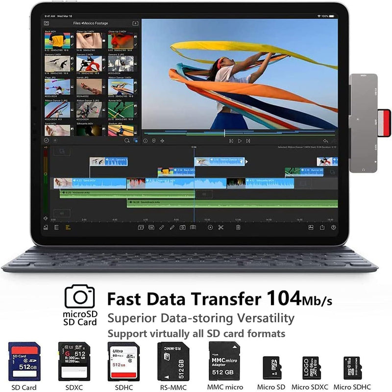 Hub USB-C 7 en 1 NXPGKEA para iPad Pro / Air (HDMI 4K, PD, SD/TF, USB 3.0, Jack 3.5mm)