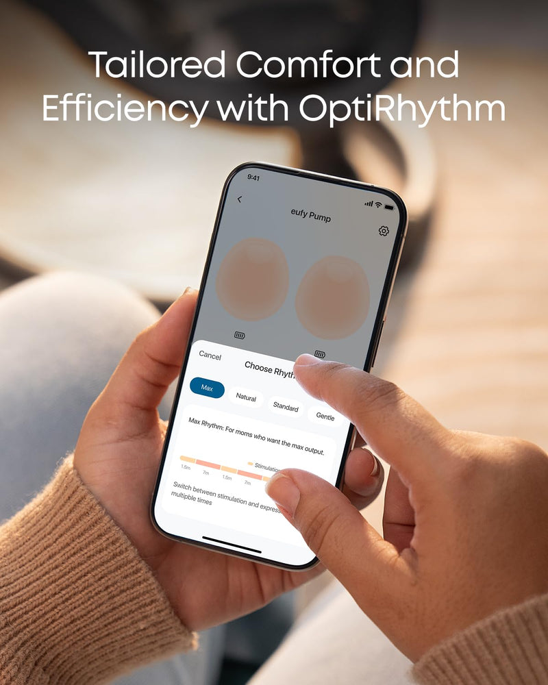 eufy S1 Extractor de Leche Portátil Manos Libres con Calefacción HeatFlow