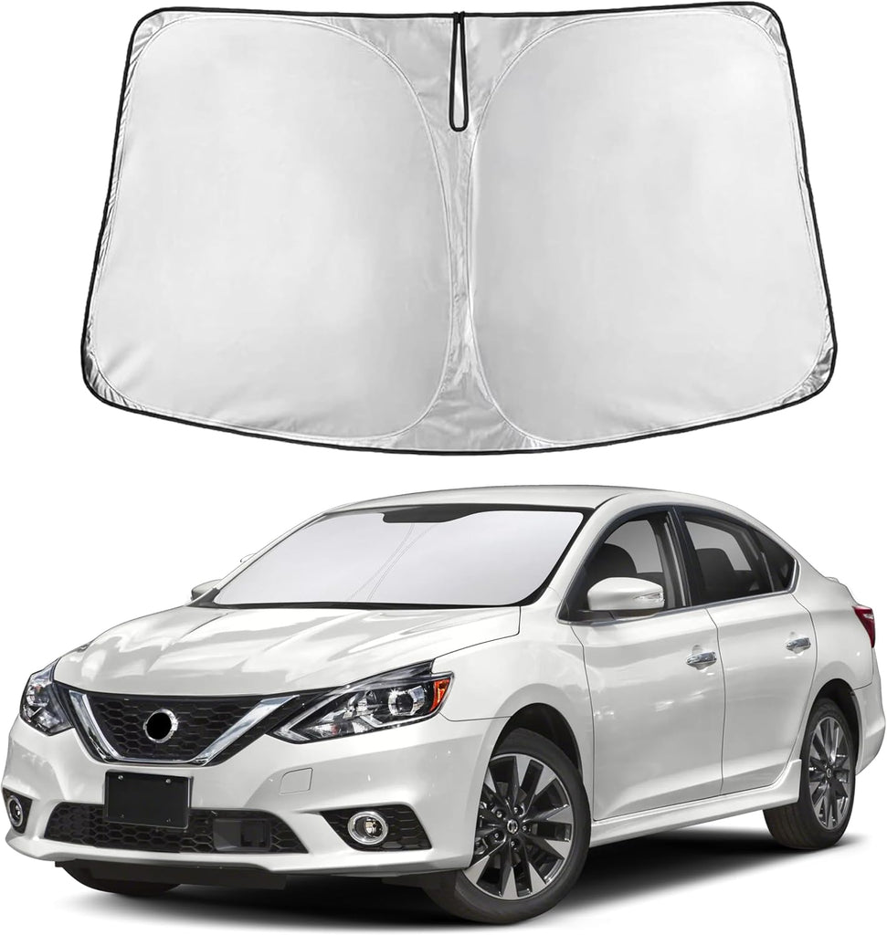 EcoNour Windshield Sunshade Compatible for Nissan Sentra 2013-2018 2019