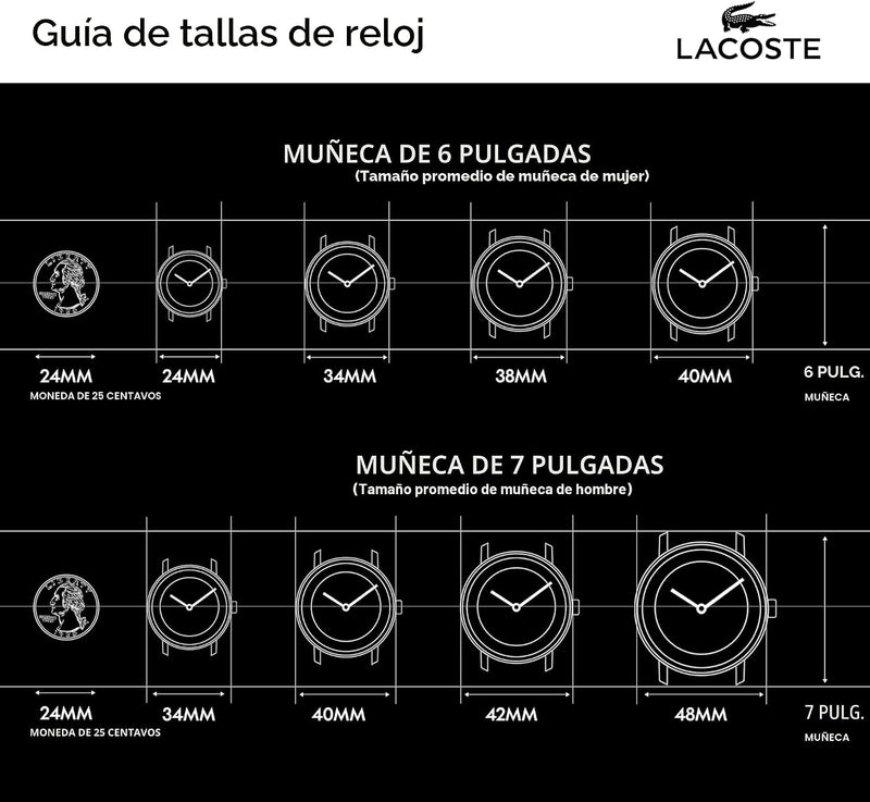 Reloj Lacoste 12.12 Cronógrafo - Correa de Silicona (Blanco)
