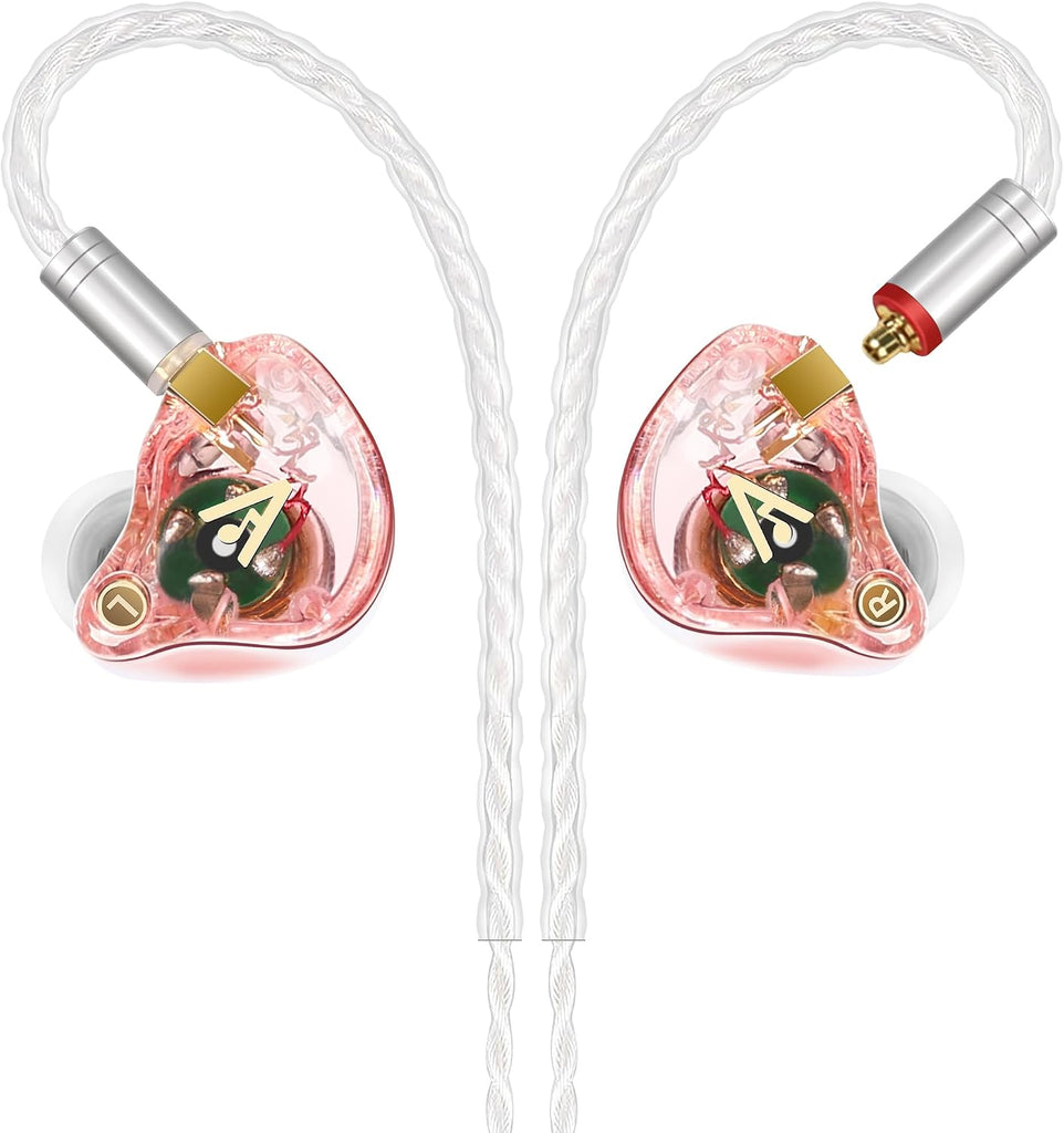 Audiovance Vibes 202 HiFi Wired Earbuds, IEM in-Ear Monitor Headphones