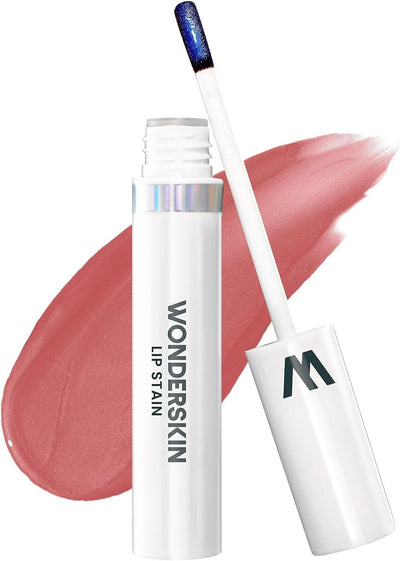 Wonderskin Wonder Blading - Mascarilla labial, tinte labial nude de larga duración, no mancha, maquillaje de labios Stain and Go, (Whimsical Masque)