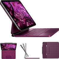 Funda con Teclado typecase Edge para iPad 11" (A16) / 10.ª Gen - Frambuesa