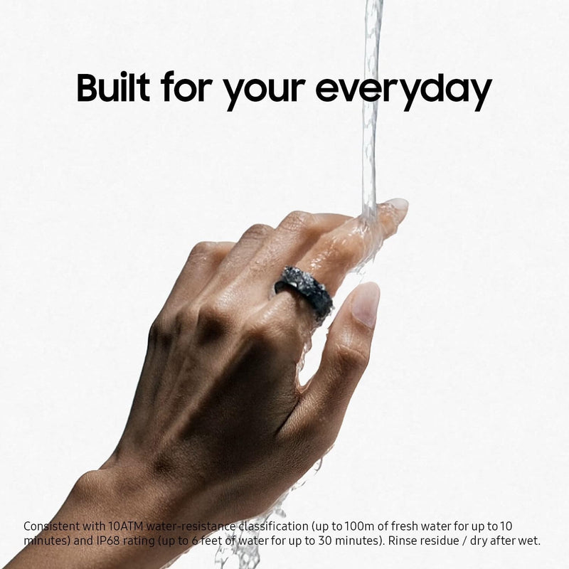 SAMSUNG Galaxy Ring, AI Smart Ring, Size First w/Sizing Kit, No App Subscription, Fitness Monitor, Sleep Tracker, Up to 7-Day Battery, Size 5, Titanium Black [US Version, 1Yr Manufacturer Warranty]