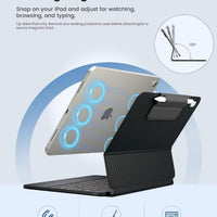 Funda con Teclado typecase Edge para iPad 11" (A16) / 10.ª Gen - Fibra de Carbono