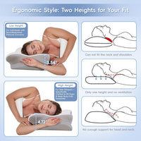 Missleep Cervical Neck Pillow,Memory Foam Pillows
