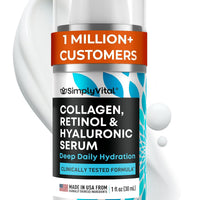 Retinol Collagen Face Serum - Anti-Aging Moisturizer for Women, 1 fl oz